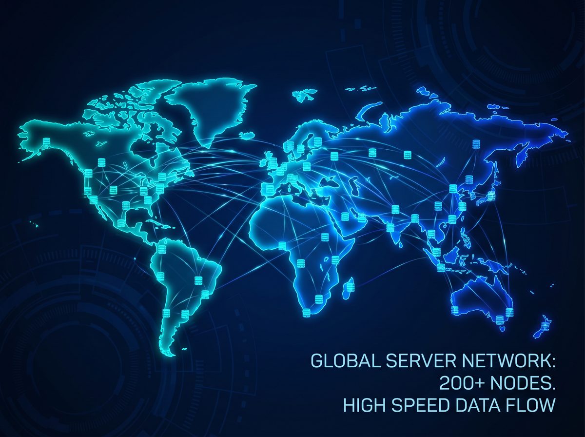 云浪加速器全球服务器节点分布图